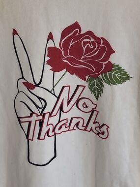 Vans White Tee with Black Logo Tag